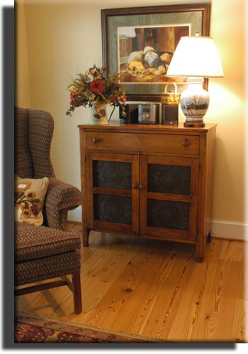 Select heart pine flooring