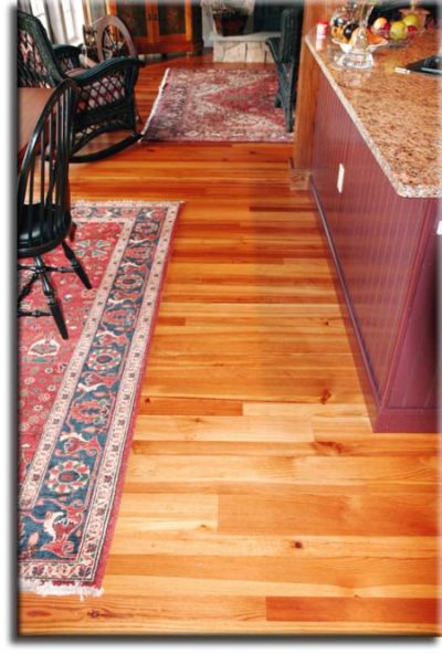 Heart pine flooring