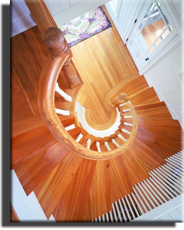 Heart pine flooring
