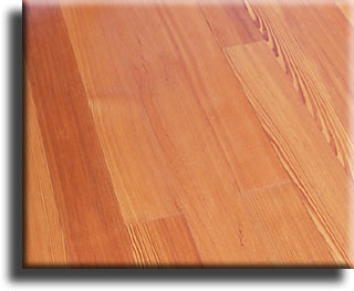 Vertical grain heart pine flooring