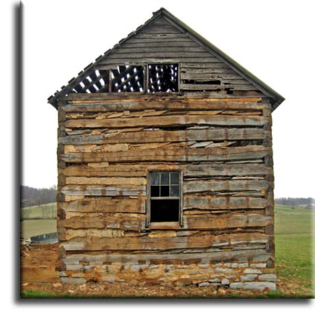 Antique oak cabin
