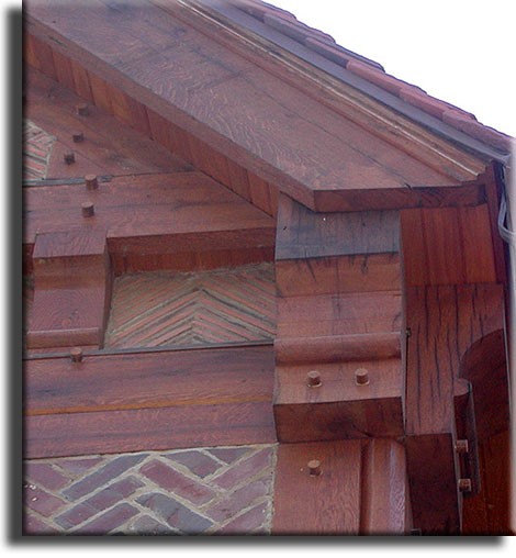 Antique oak beams