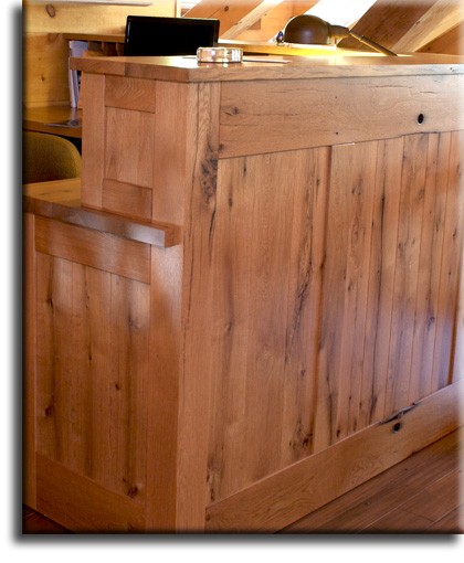 Antique oak lumber office