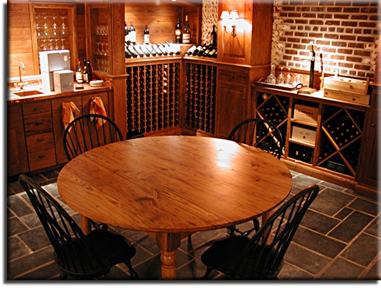 Antique chestnut farm table