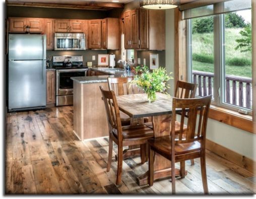 Antique Oak cabin plank flooring