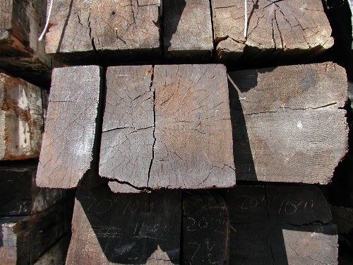 Reclaimed fir timbers