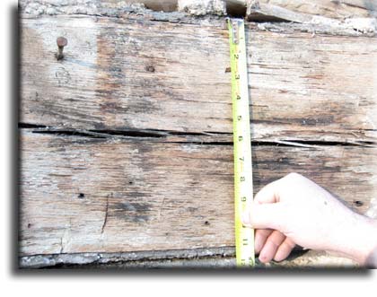 Hand hewn logs