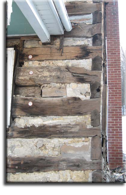 reclaimed oak hand hewn log cabin