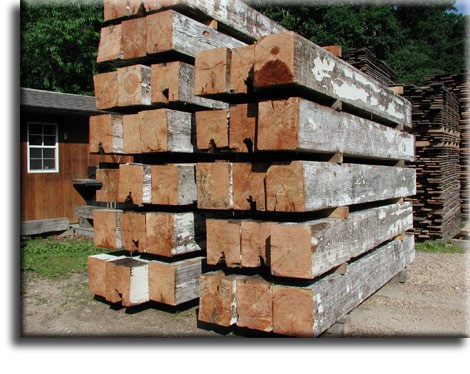 Original heart pine beams