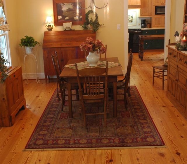 Heart pine flooring wide plank