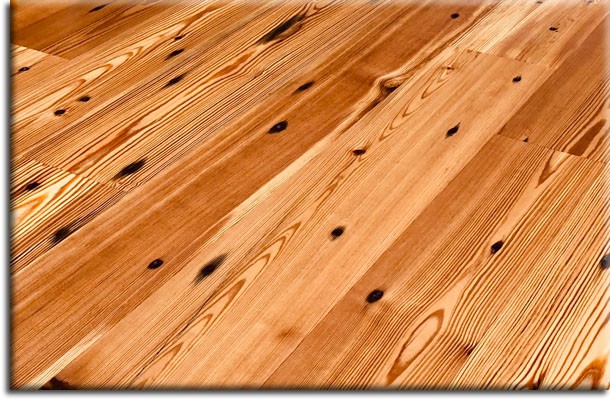 Heart of pine flooring