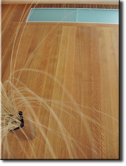 Quarter sawn oak flooring