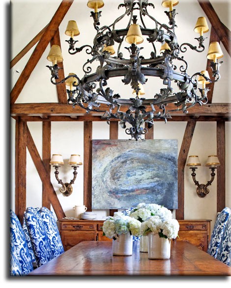 Antique wood beams