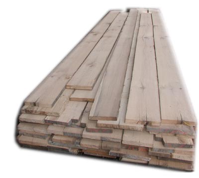 Reclaimed oak lumber