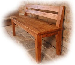 Antique Wormy Chestnut Benches