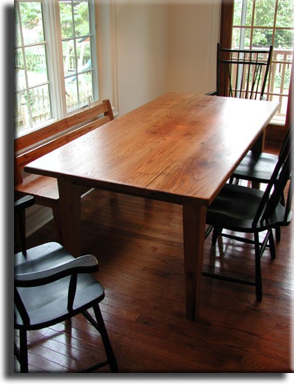 Wide reclaimed wormy chestnut lumber