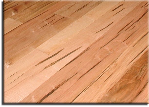 Rustic wormy maple flooring