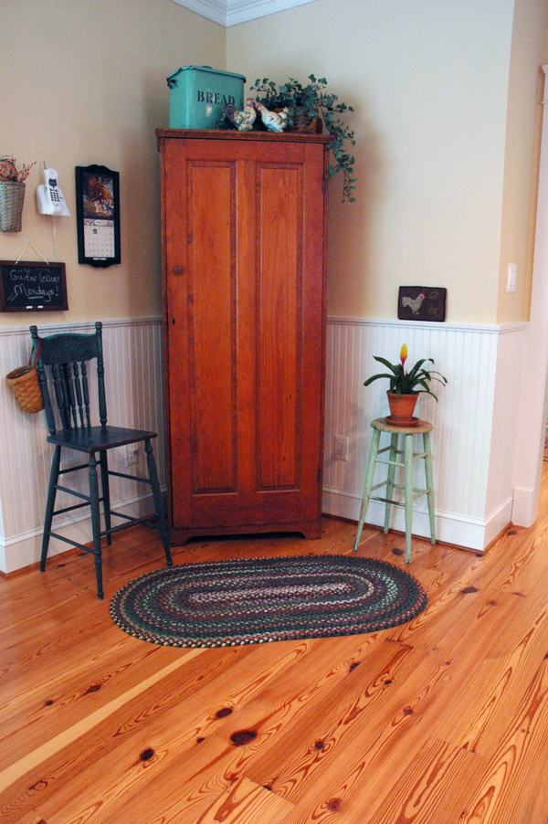 select heart pine plank flooring