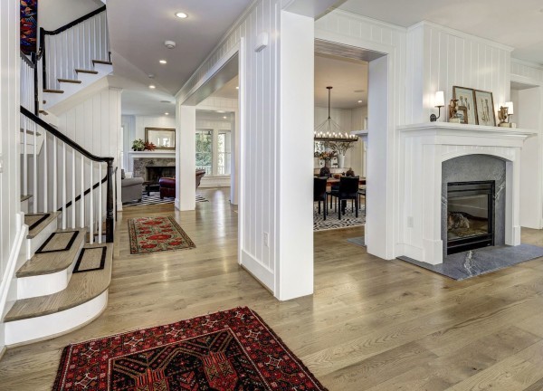 Rustic white oak flooring