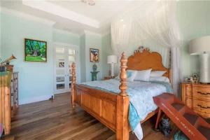 Reclaimed wormy chestnut flooring
