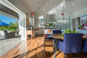 Reclaimed wormy chestnut flooring