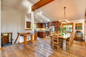 Reclaimed wormy chestnut flooring