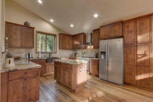 Reclaimed wormy chestnut flooring