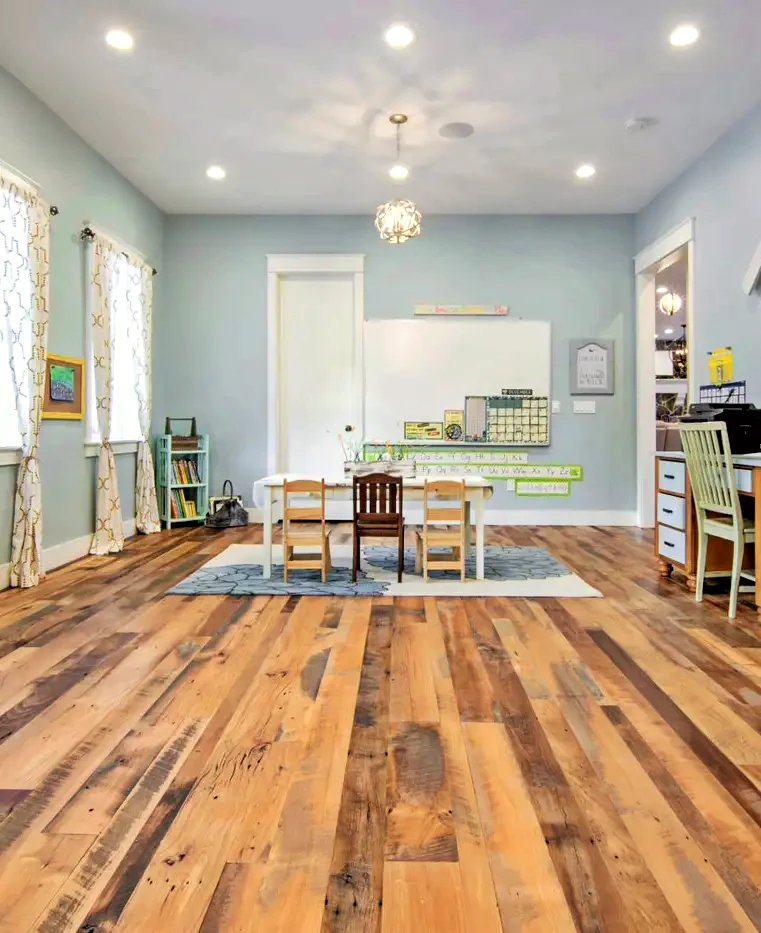 Reclaimed mixed hardwood flooring