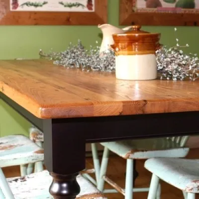 Furniture from reclaimed wood
