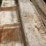 Wide pine reclaimed decking