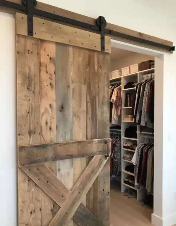 Sliding Reclaimed Wood Barn Door