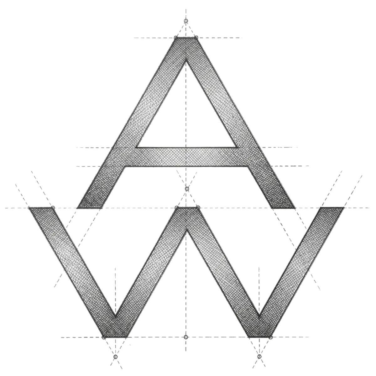 Appalachian Woods hand-sketched architectural style logo