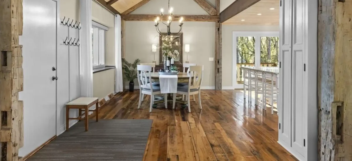 Reclaimed hardwood flooring