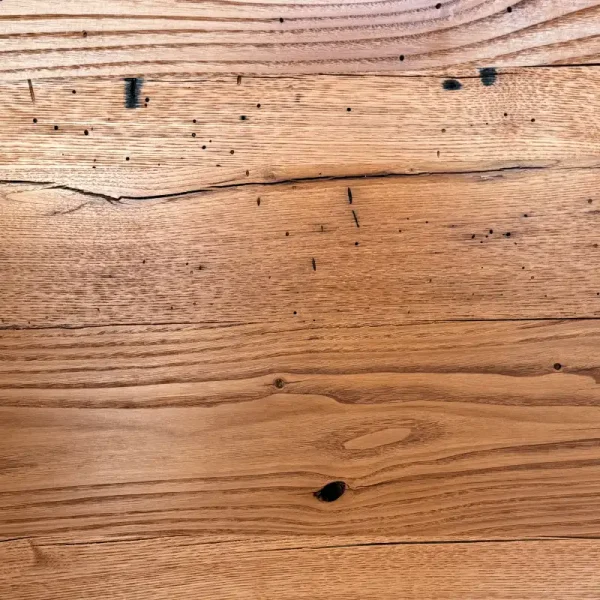 wormy chestnut flooring aged cracks