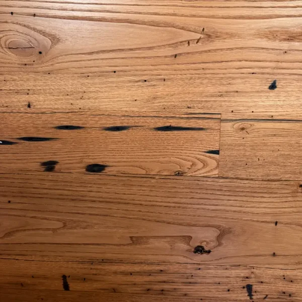 wormy chestnut flooring nail holes